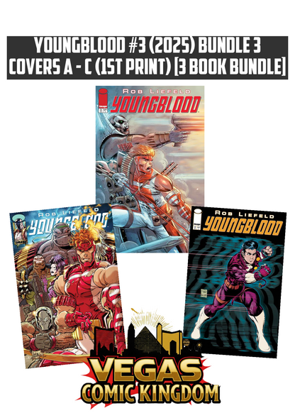 YOUNGBLOOD #3 (2025) Bundle 3 Covers A - C (1st Print) [3 Book Bundle]