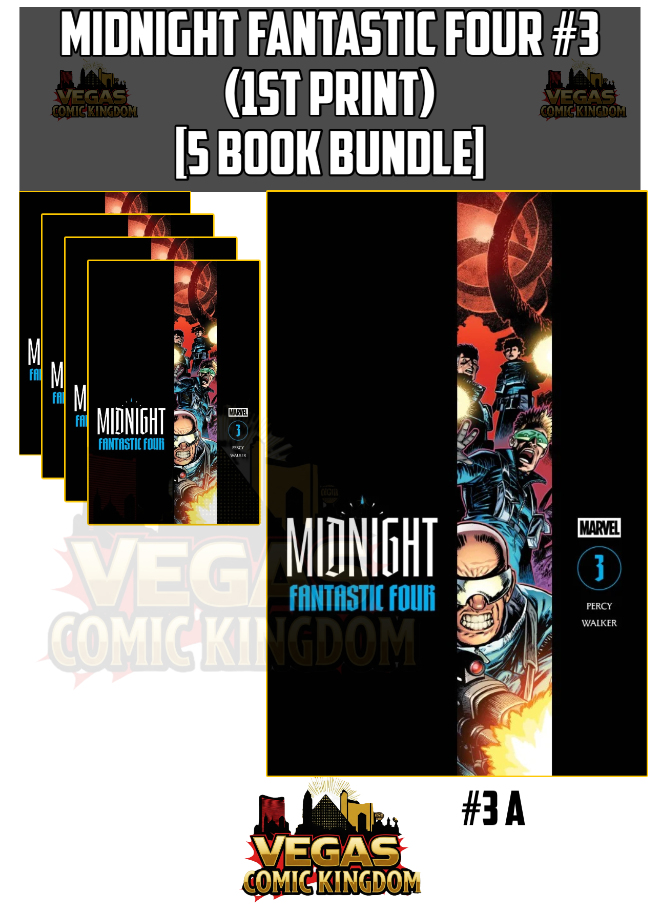Midnight Fantastic Four #3 (1st Print) [5 Book Bundle]