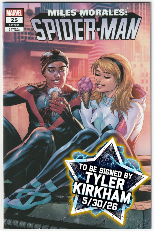 Miles Morales: Spider-Man #25 (2022) Tyler Kirkham Exclusive Variant SIGNED BY TYLER KIRKHAM