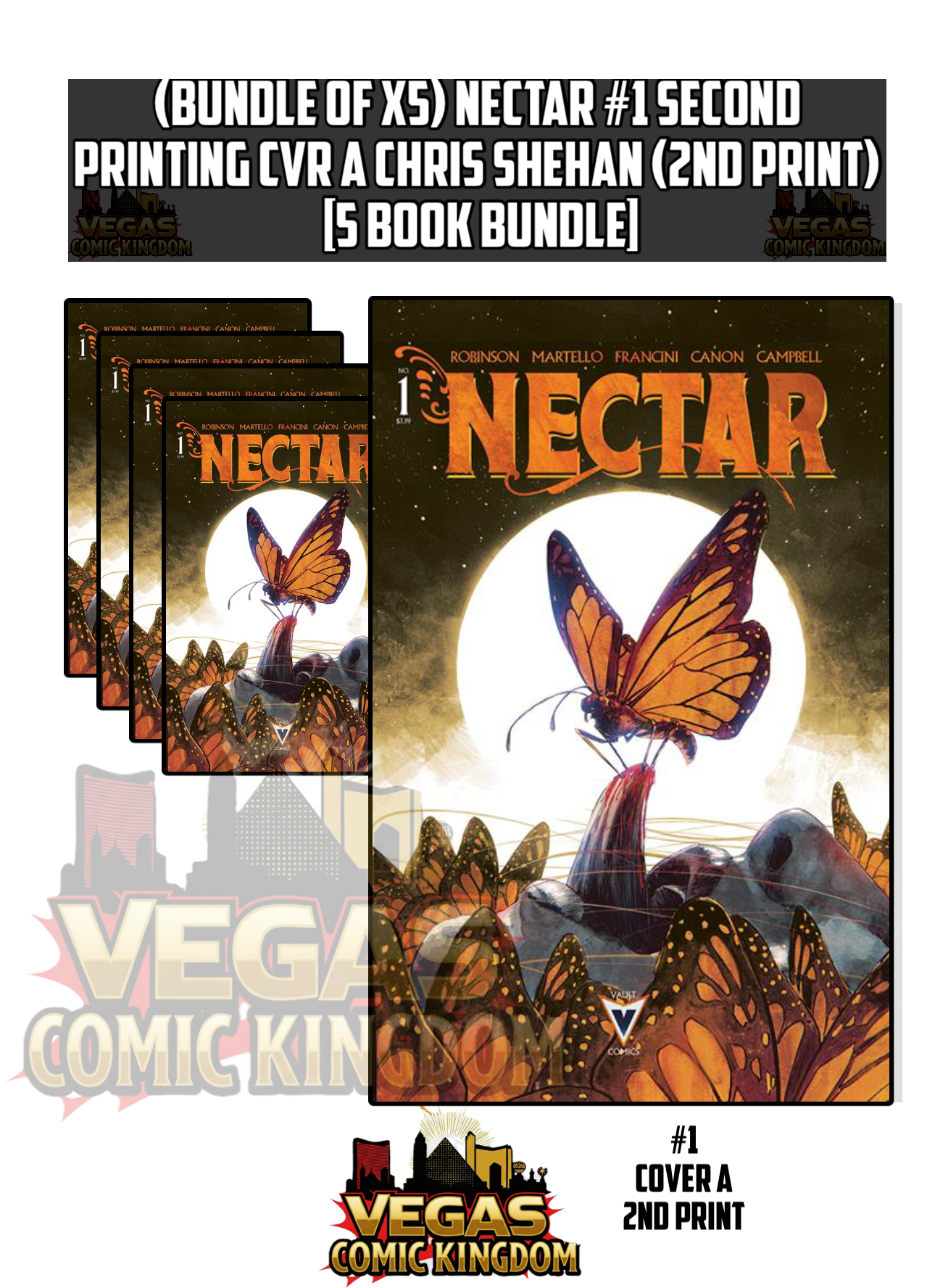 NECTAR #1 Second Printing CVR A CHRIS SHEHAN (2nd Print) [5 Book Bundle]