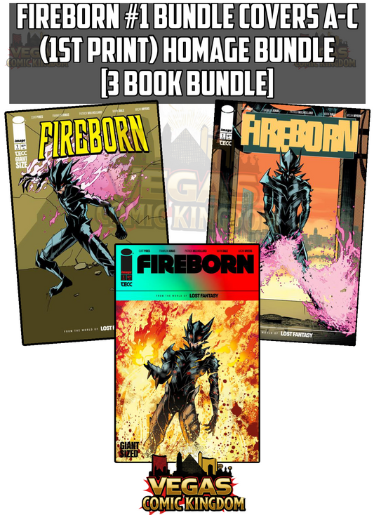 FIREBORN #1 Bundle Covers A-C (1st Print) Homage Bundle [3 Book Bundle]