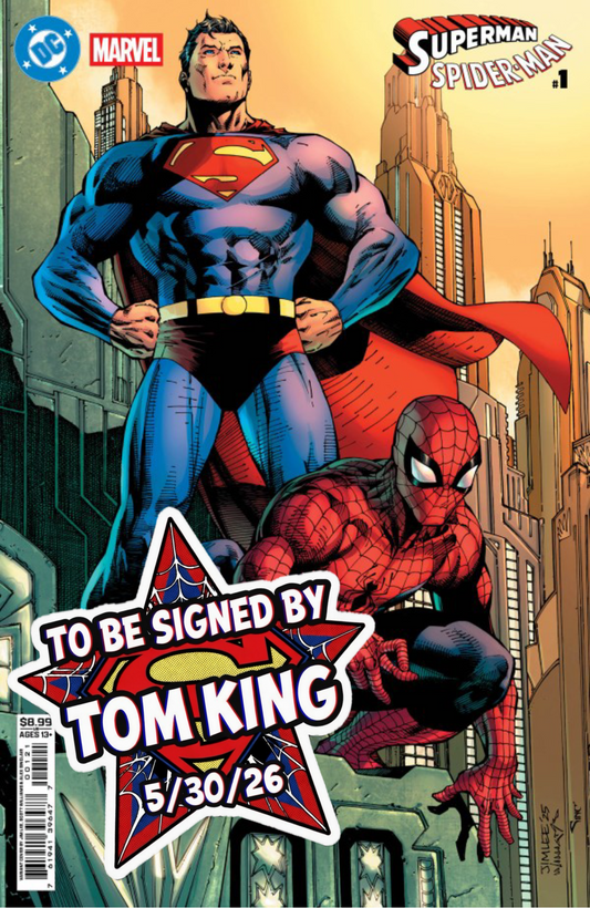 DC/Marvel: Superman/Spider-Man #1 (One-Shot) Card Stock Cover B Jim Lee [SIGNED BY TOM KING]