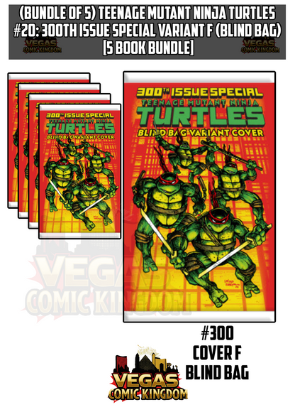 Teenage Mutant Ninja Turtles #20: 300th Issue Cover F Blind Bag Bundle [5 Book Bundle]