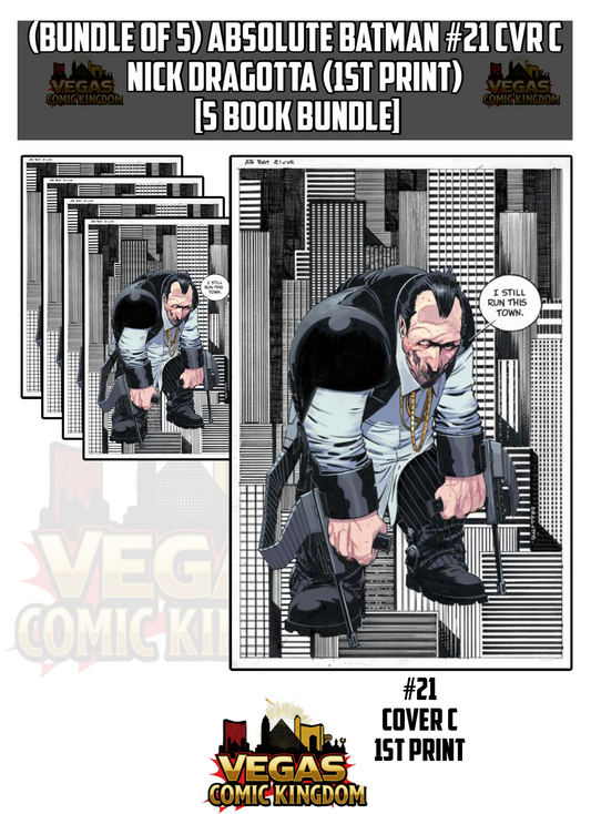 (x5 ) ABSOLUTE BATMAN #21 CVR C NICK DRAGOTTA CARD STOCK VAR (1st Print) [5 Book Bundle]