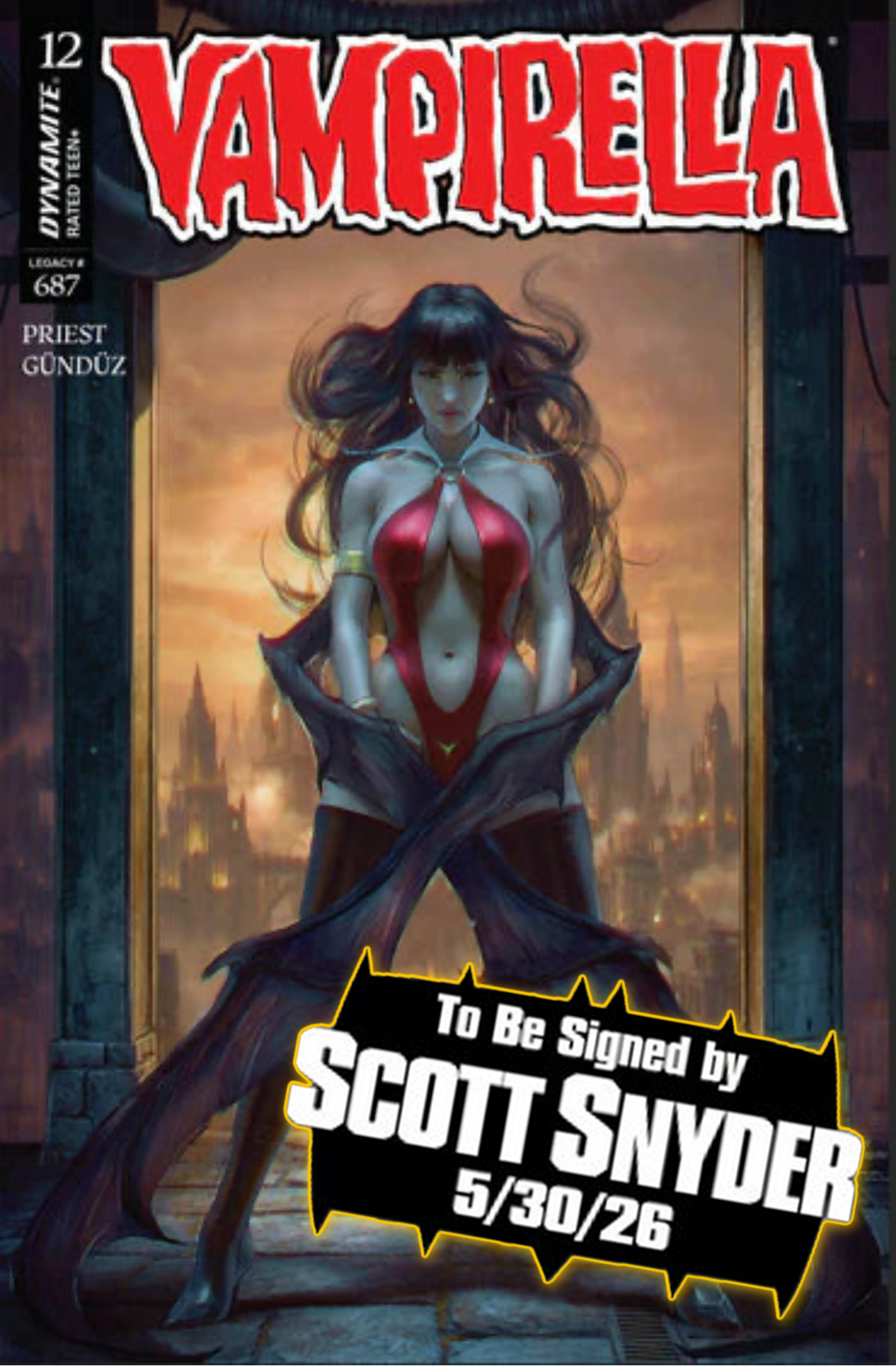 VAMPIRELLA #12 Tiago Da Silva Absolute Batman #1 Homage Trade Dress Limited to 500 [SIGNED BY SCOTT SNYDER]