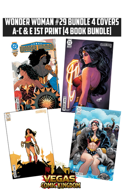 WONDER WOMAN #29 Bundle 4 Covers A-C & E 1st Print [4 Book Bundle]
