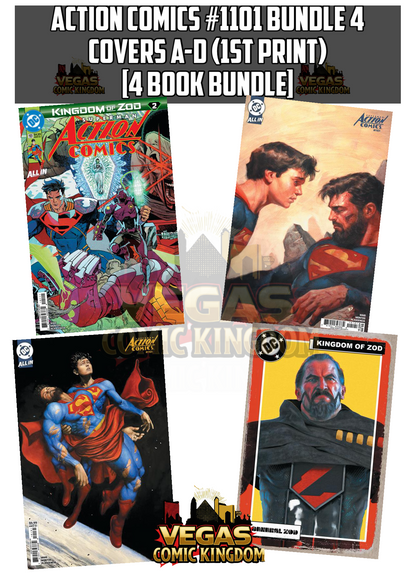 ACTION COMICS #1101 Bundle 4 Covers A-D (1st Print) [4 Book Bundle]
