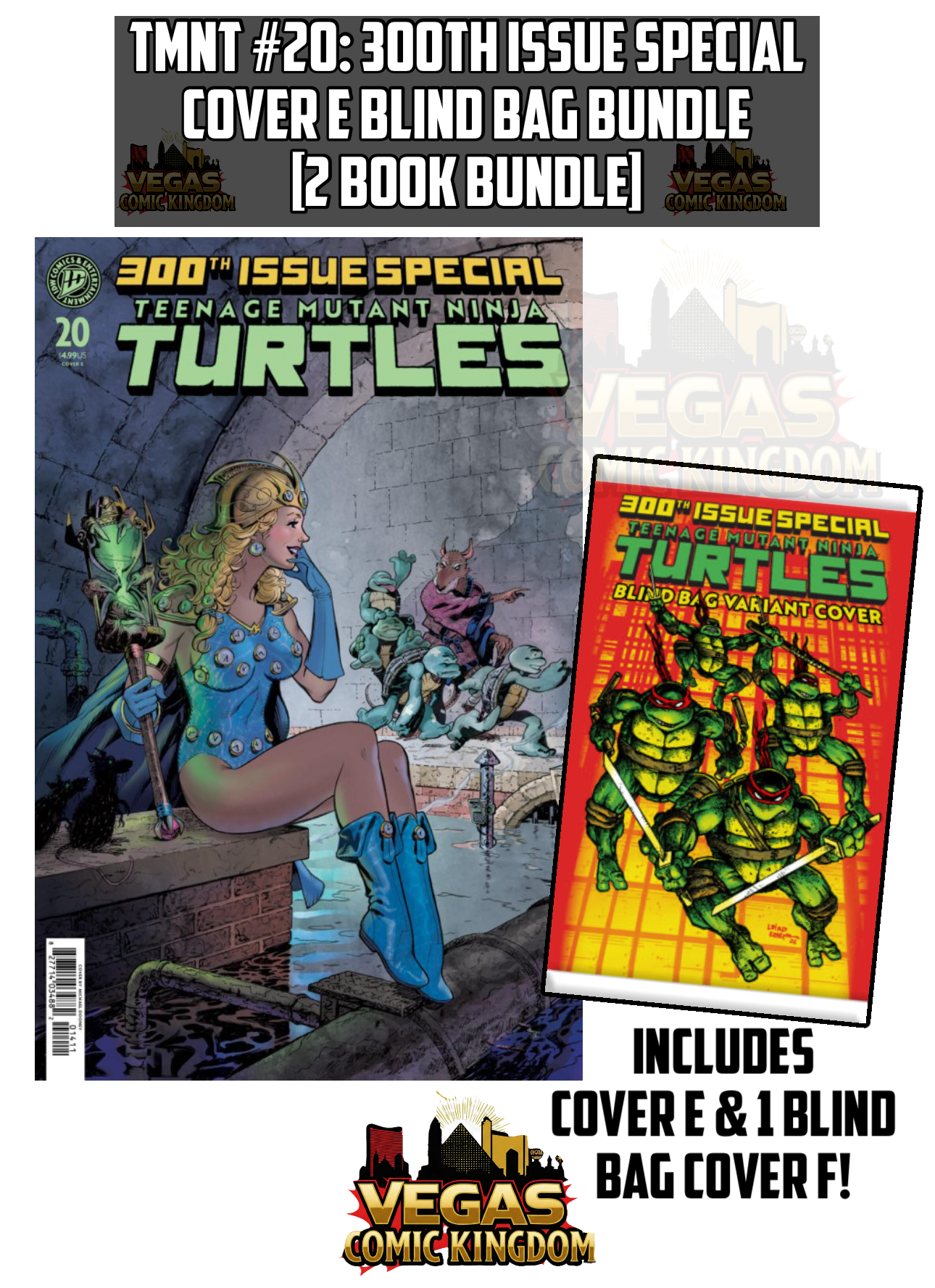 Teenage Mutant Ninja Turtles #20: 300th Issue Cover E Bundle [2 Book Bundle]