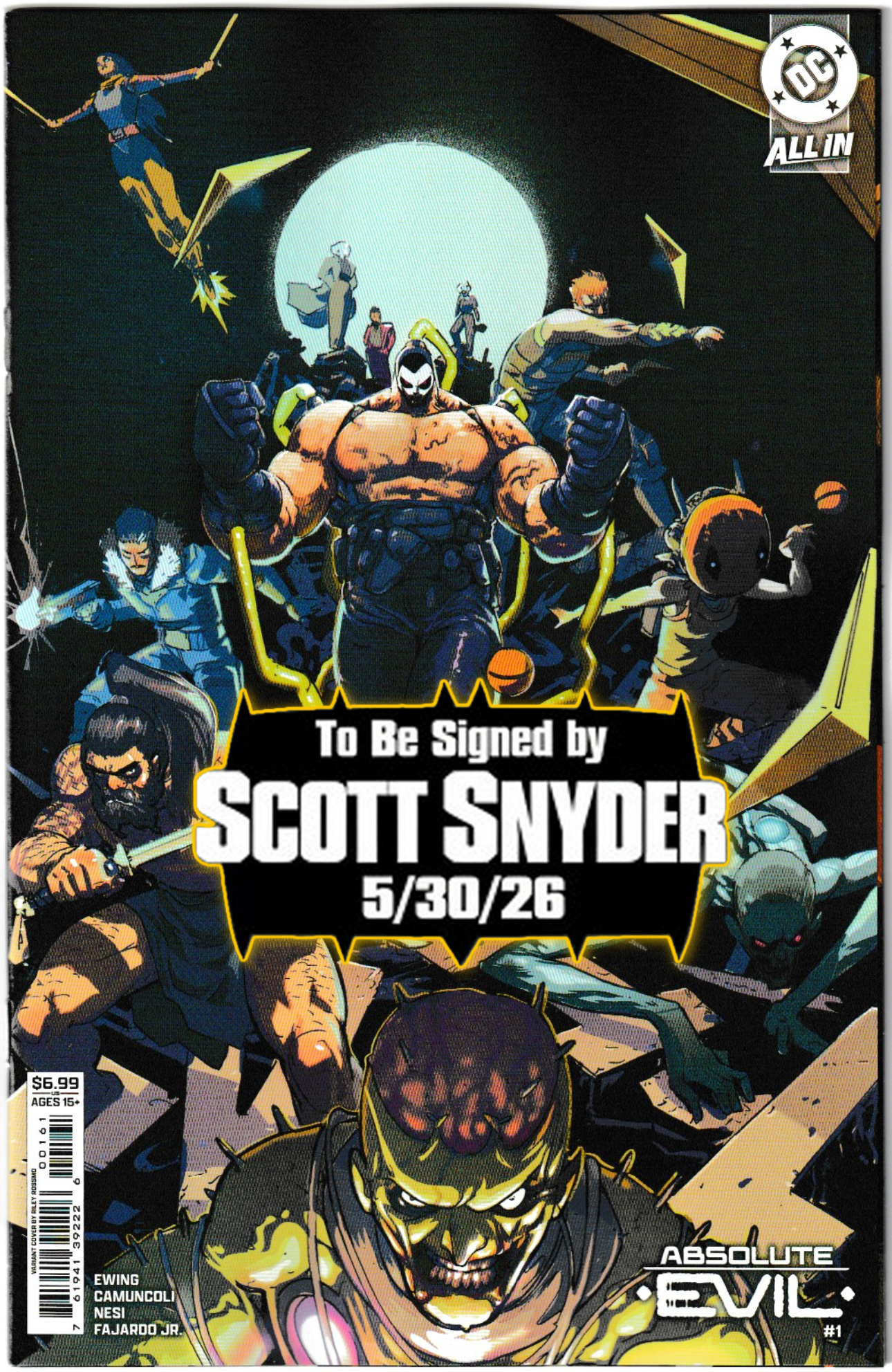 ABSOLUTE EVIL #1 (One-Shot, 1st Print) [SIGNED BY SCOTT SNYDER]