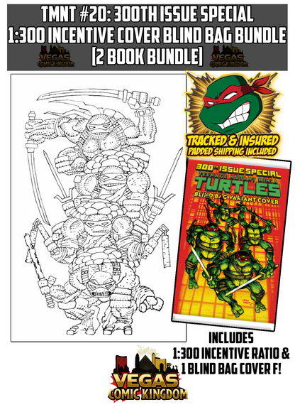 Teenage Mutant Ninja Turtles #20: 300th Issue Cover L 1:300 Incentive Bundle [2 Book Bundle]