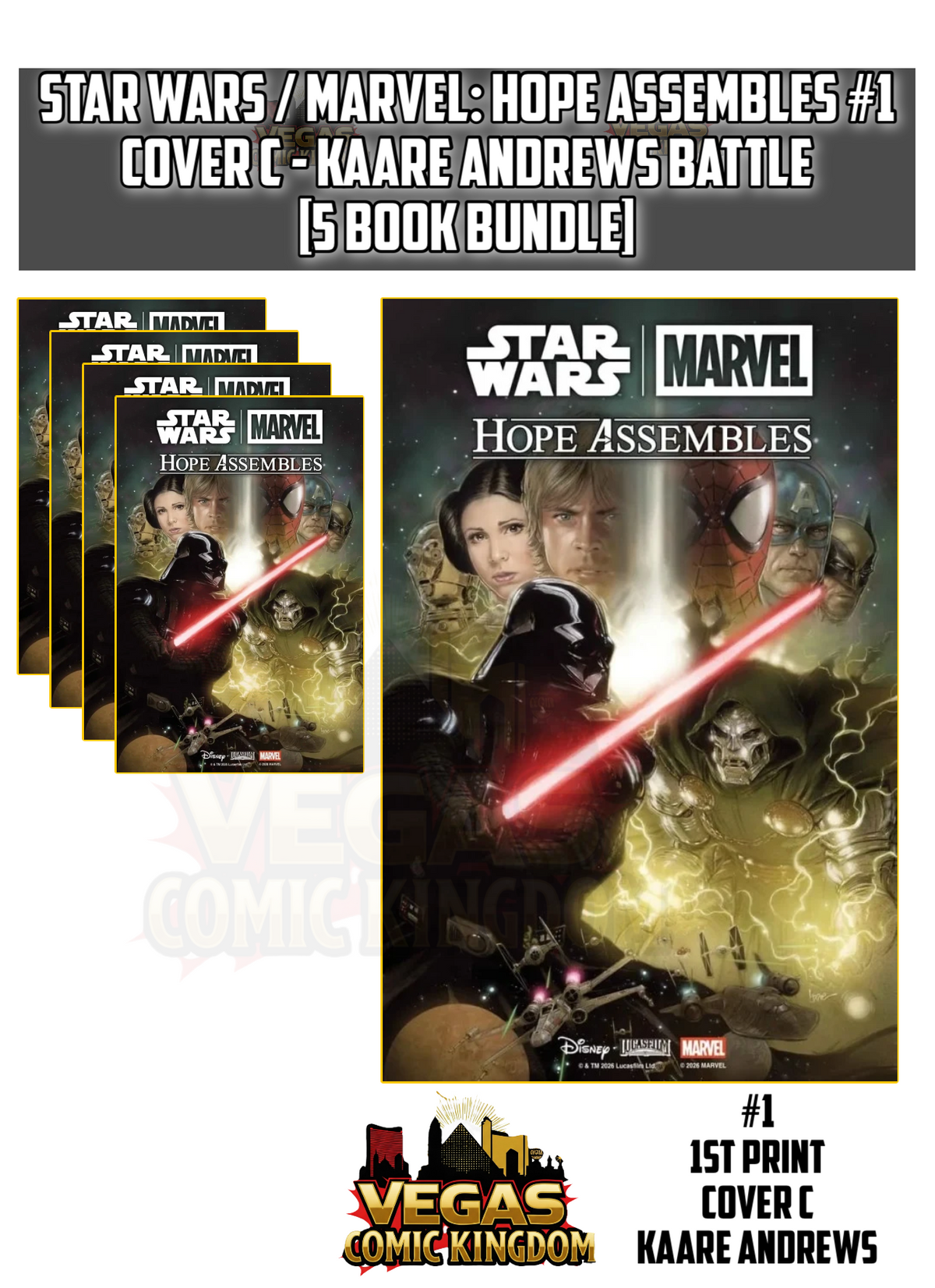 Star Wars / Marvel: Hope Assembles #1 & Variants (1st Print) Marvel Comics 2027