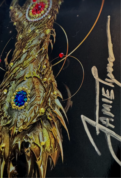 Witchblade #3 - 1 of 1 - Swarovski Crystals (2024) NYCC Foil Variant - Signed by Jamie Tyndall with Matching  Metal CoA