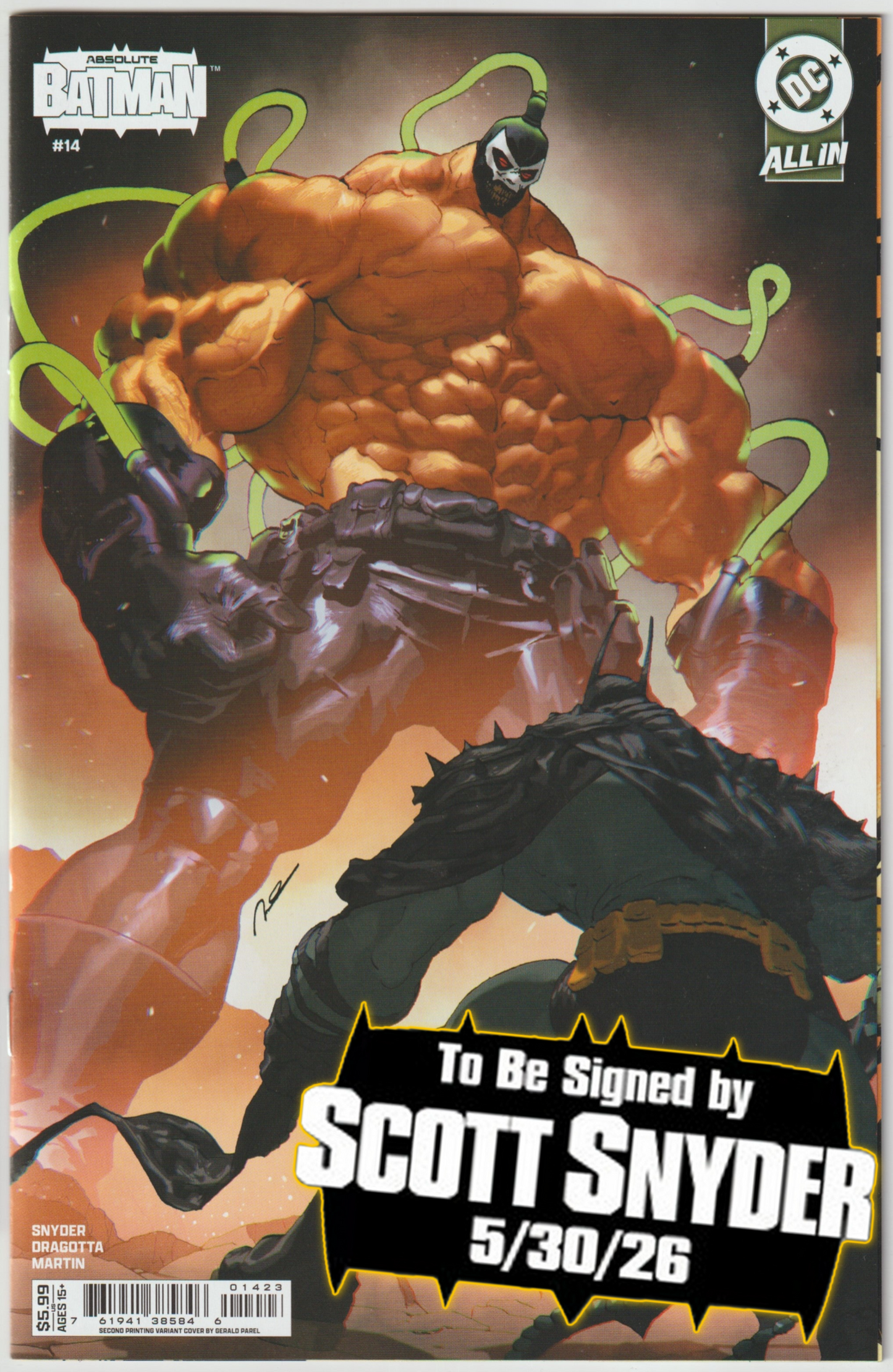 ABSOLUTE BATMAN #14 (1st Print & More) [SIGNED BY SCOTT SNYDER & NICK DRAGOTTA]
