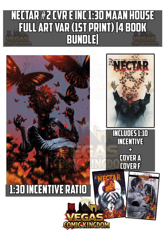 NECTAR #2 CVR E INC 1:30 MAAN HOUSE FULL ART VAR (1st Print) [4 Book Bundle]