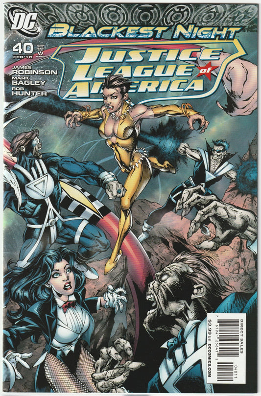 Justice League of America (2006) #40
Confront the abyss in Justice League of America (2006) #40, a collector’s prize pulsing with investment upside! Released in December 2009, this issue pits the League against a reality-warping foe, with McDuffie and Benes delivering a mind-bending clash.
Investment Potential & Market Value Highlights: Cosmic JLA #40 shines in a $17.69 billion market (2025). Mid-grade copies hit $12-$22, slabs $40-$65+. Its reality twist taps fan interest, with upside as 2000s DC keys tren