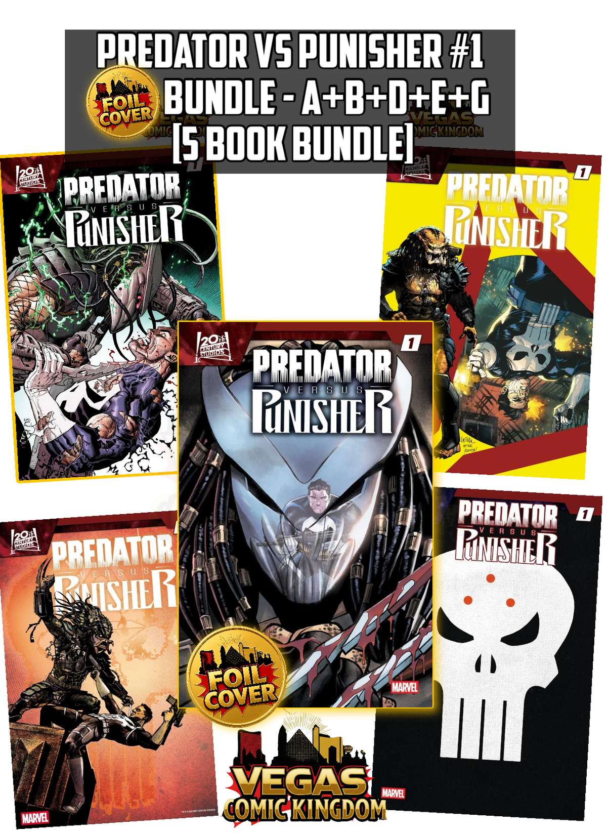 Predator vs Punisher #1 & Variants (1st Print) Marvel Comics 2026