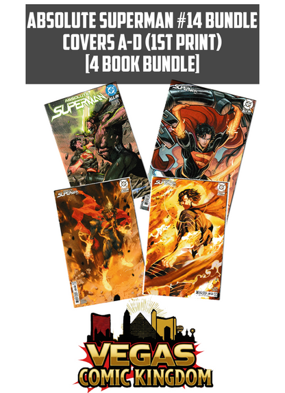 Absolute Superman #14 Bundle 4 Covers A-D (1st Print) [4 Book Bundle]