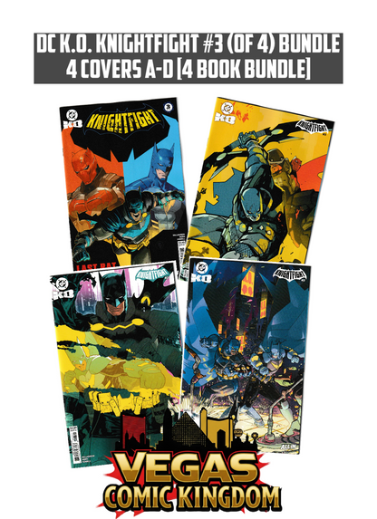 DC K.O. KNIGHTFIGHT #3 (OF 4) Bundle 4 Covers A-D [4 Book Bundle]