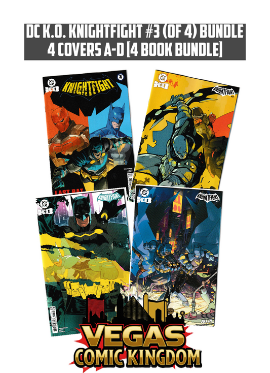 DC K.O. KNIGHTFIGHT #3 (OF 4) Bundle 4 Covers A-D [4 Book Bundle]