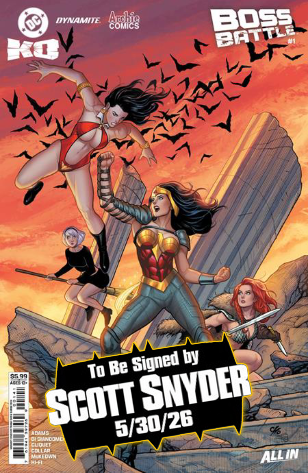 DC K.O. BOSS BATTLE #1 (ONE SHOT) & Variants (1st Print) [SIGNED BY SCOTT SNYDER]