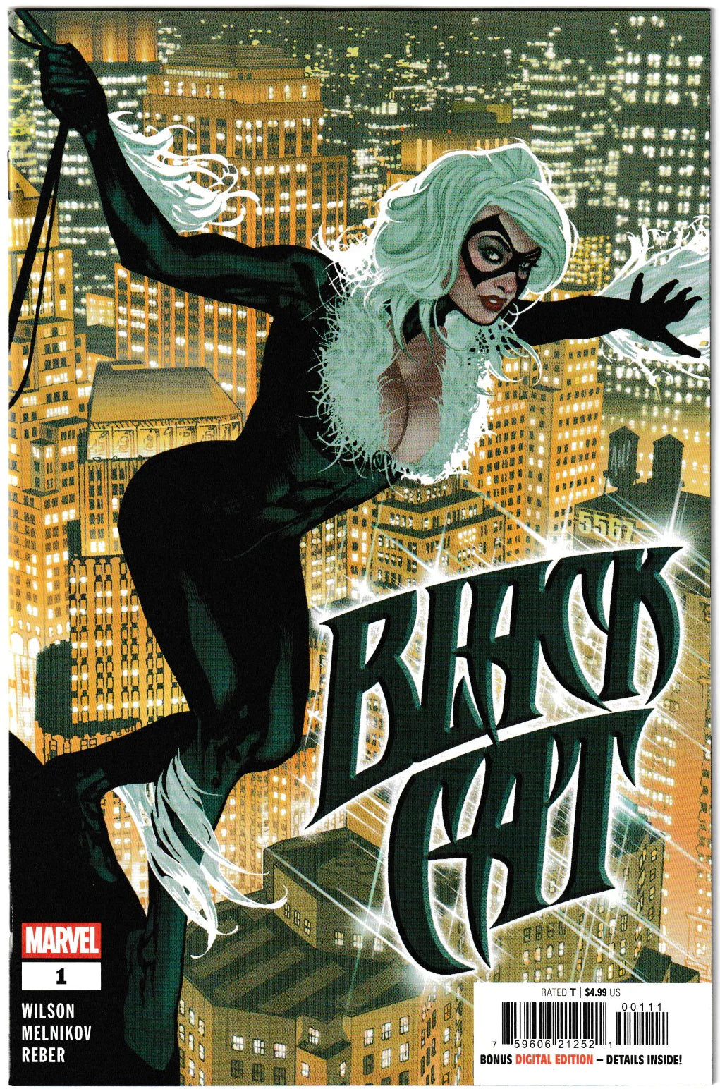 Black Cat Collectors 3 Book Bundle: Black Cat #1 Foil Variant Signed by Terry and Rachel Dodson with COA #29 of 62 + Black Cat #1 Cover A & #1 Foil Cover