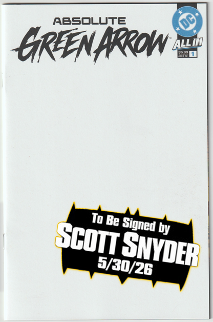 ABSOLUTE GREEN ARROW #1 (1st Print & Variants) [SIGNED BY SCOTT SNYDER]