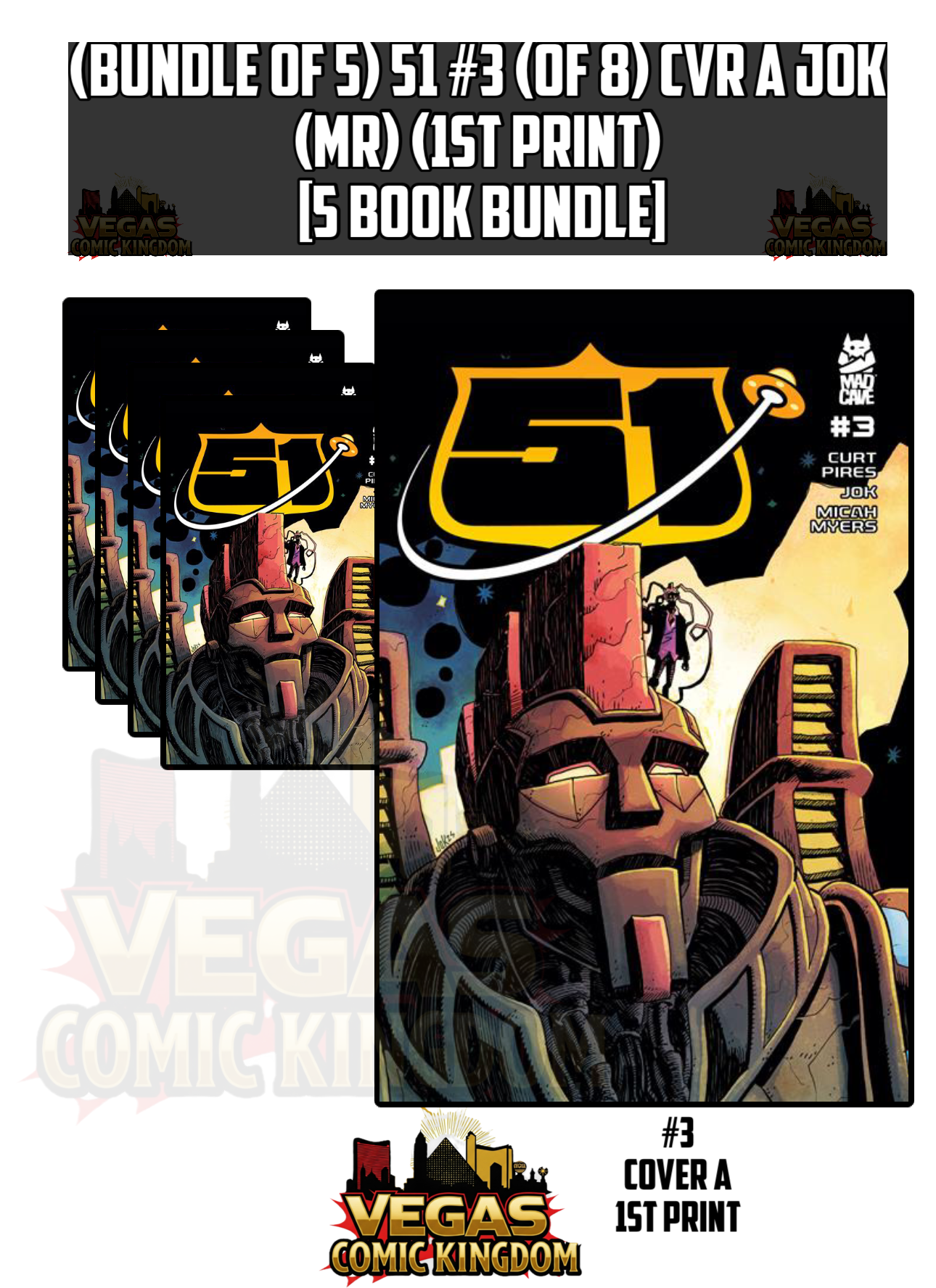 51 #3 (OF 8) CVR A JOK (MR) (1st Print) [5 Book Bundle]