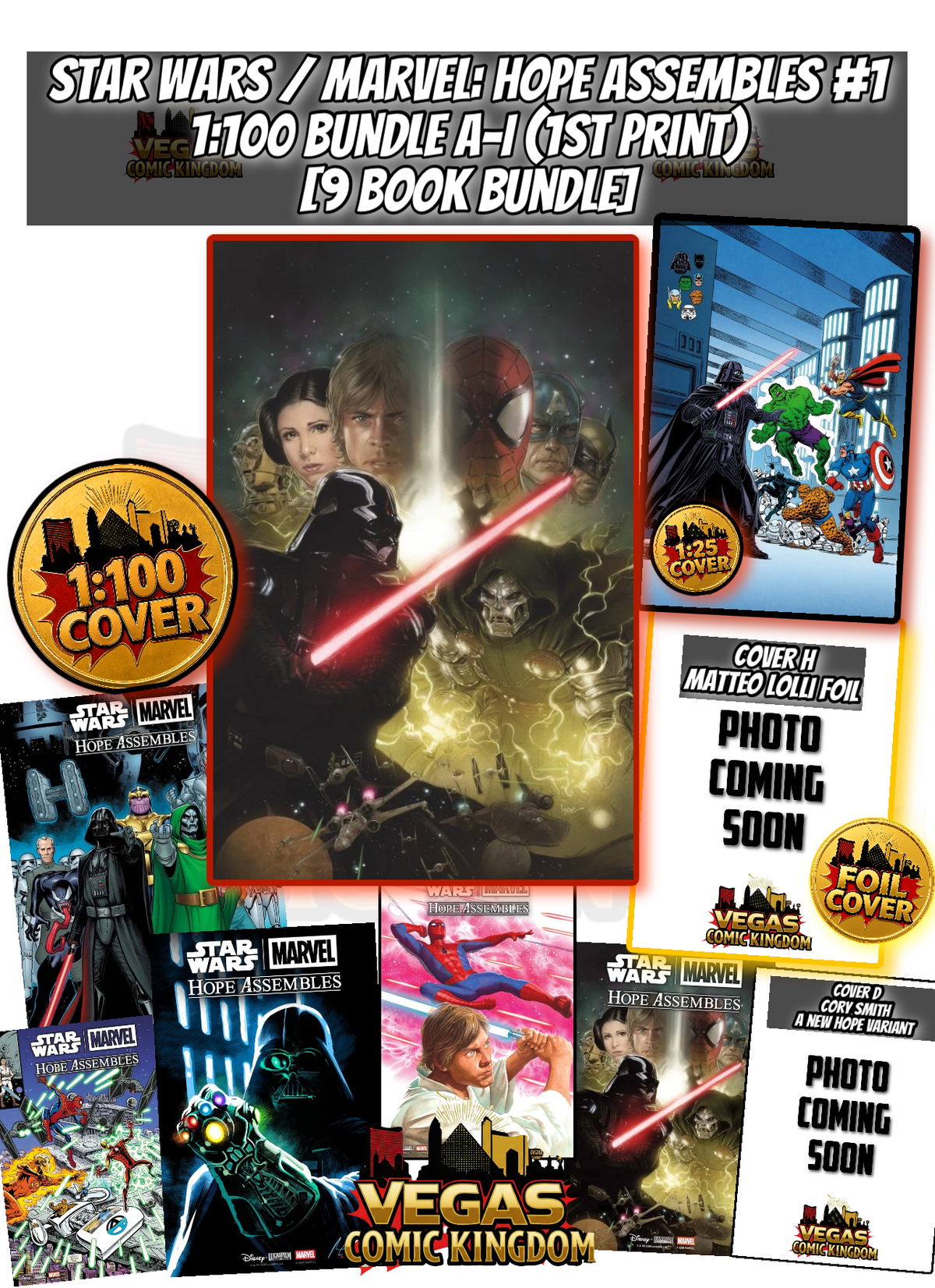Star Wars / Marvel: Hope Assembles #1 & Variants (1st Print) Marvel Comics 2027
