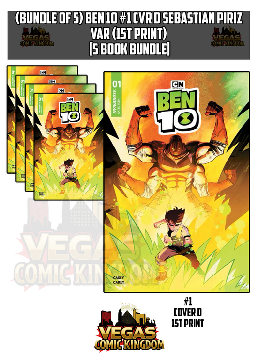 BEN 10 #1 CVR D SEBASTIAN PIRIZ VAR (1st Print) [5 Book Bundle]