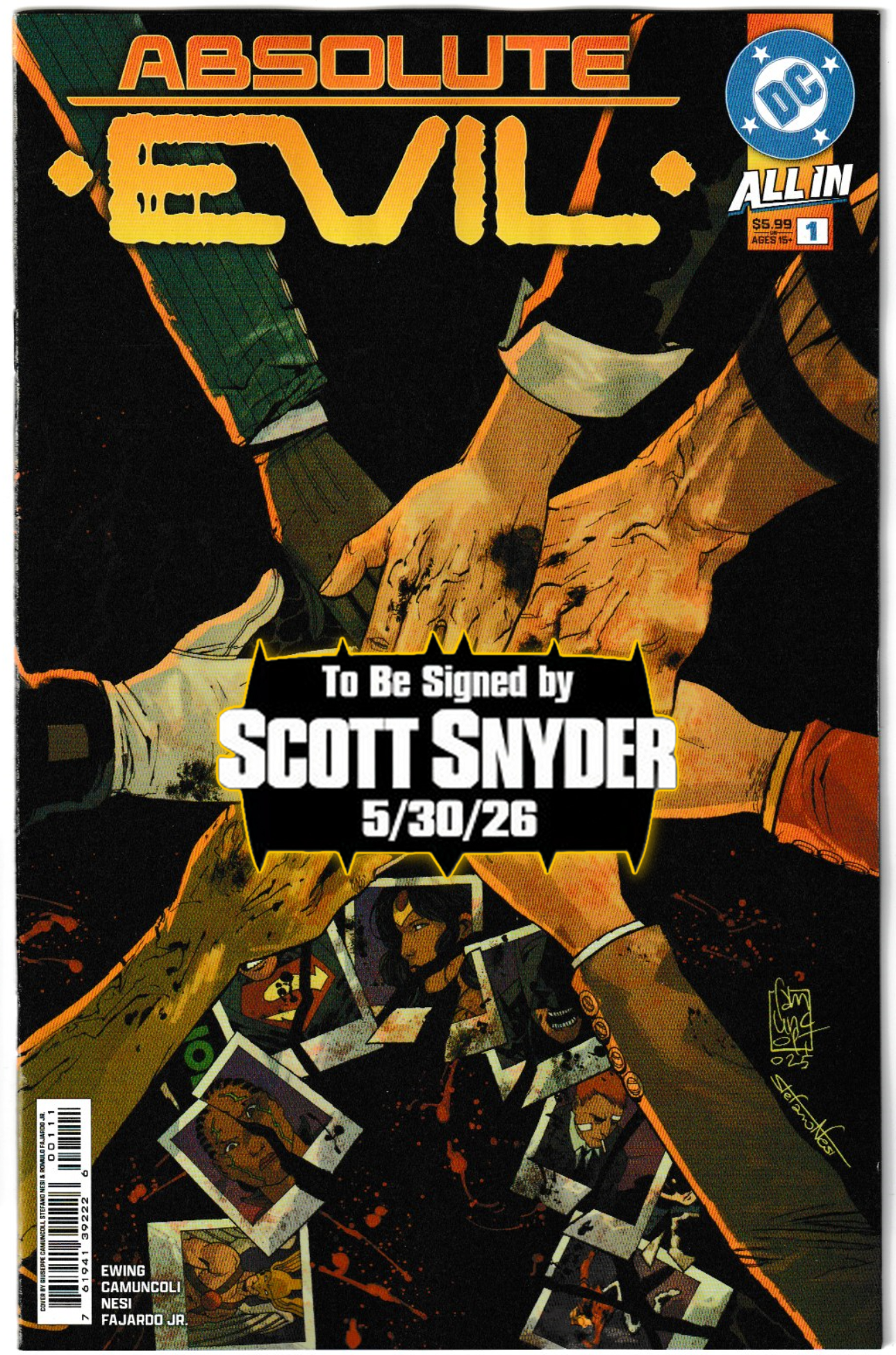 ABSOLUTE EVIL #1 (One-Shot, 1st Print) [SIGNED BY SCOTT SNYDER]