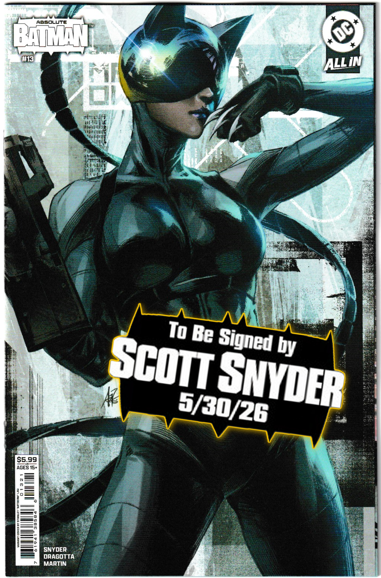 ABSOLUTE BATMAN #13 (1st Print & More) [SIGNED BY SCOTT SNYDER & NICK DRAGOTTA]