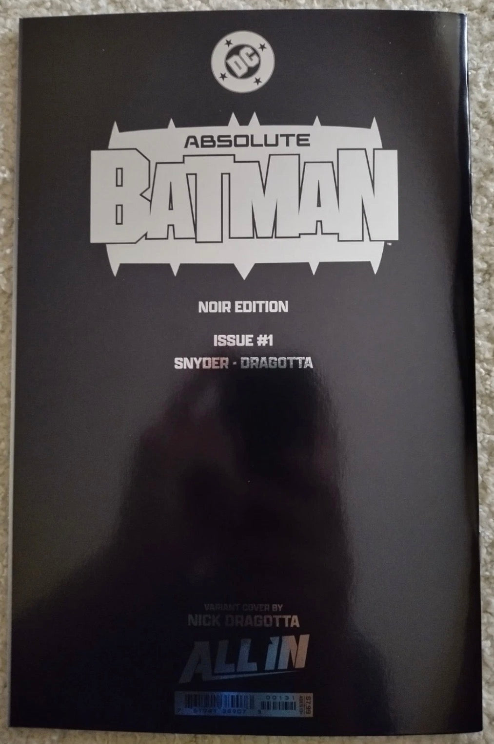 ABSOLUTE BATMAN #1 NOIR EDITION (ONE SHOT) CVR C FOIL VIRGIN [SIGNED BY SCOTT SNYDER]