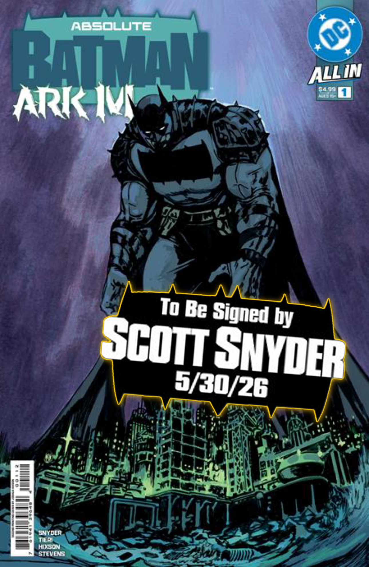 ABSOLUTE BATMAN ARK-M Special #1 (One-Shot, 1st Print) [SIGNED BY SCOTT SNYDER]