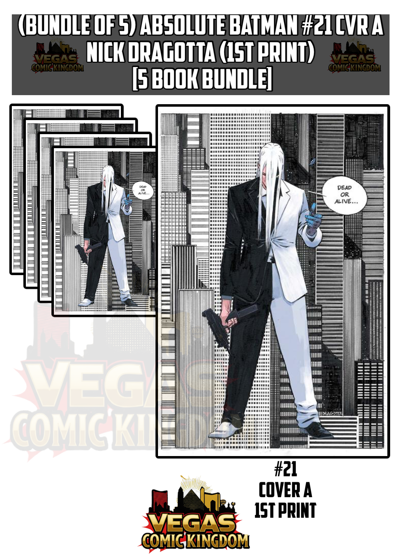 (x5) ABSOLUTE BATMAN #21 CVR A NICK DRAGOTTA (1st Print) [5 Book Bundle]