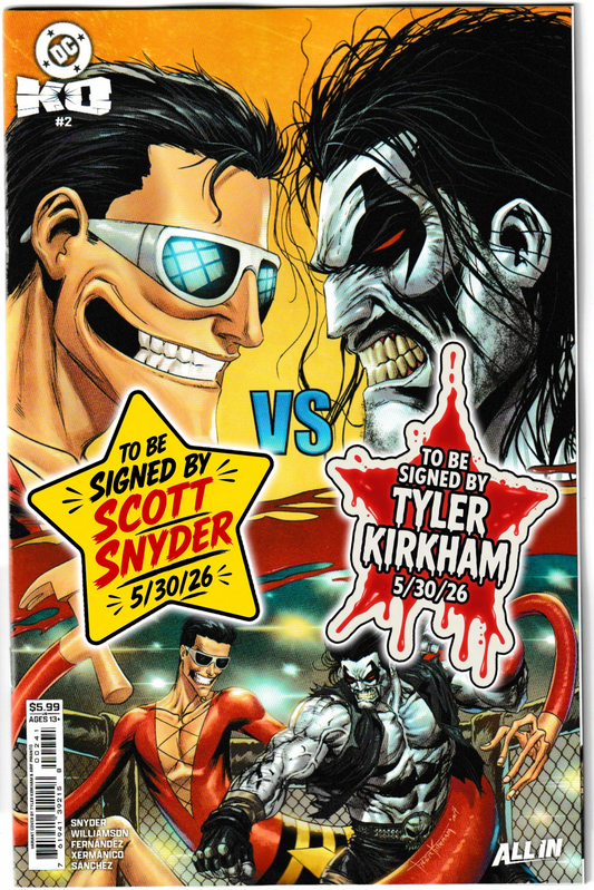 DC K.O. #2 (of 5) Cvr D Tyler Kirkham Card Stock Var (DC Comics 2025) [SIGNED BY TYLER KIRKHAM & SCOTT SNYDER]