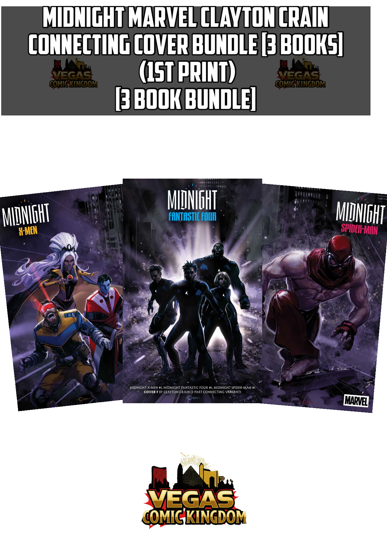 Midnight Marvel Clayton Crain Connecting Cover Bundle [3 Books]