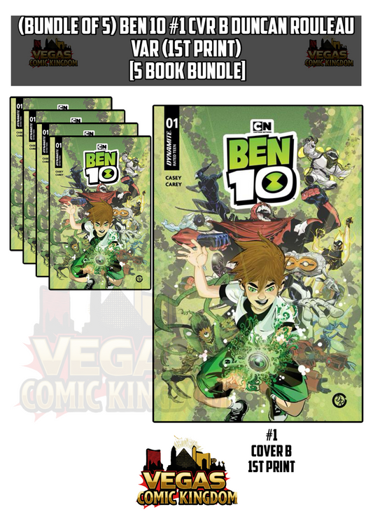 BEN 10 #1 CVR B DUNCAN ROULEAU VAR (1st Print) [5 Book Bundle]