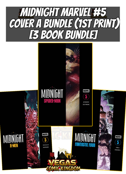 Midnight Marvel #5 A Cover Bundle [3 Book Bundle] (1st Print) Marvel Comics 2027