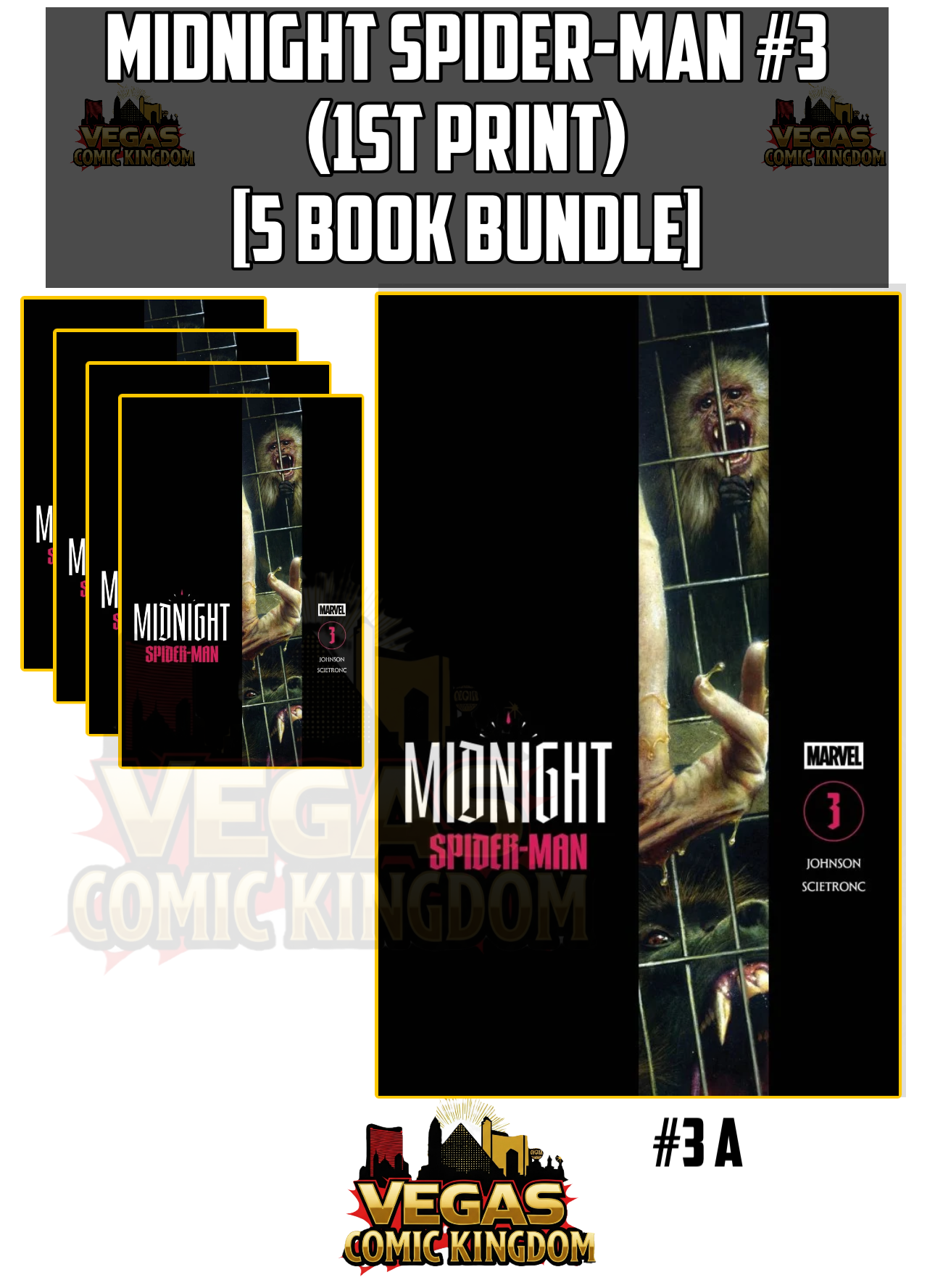 Midnight Spider-Man #3 (1st Print) [5 Book Bundle]