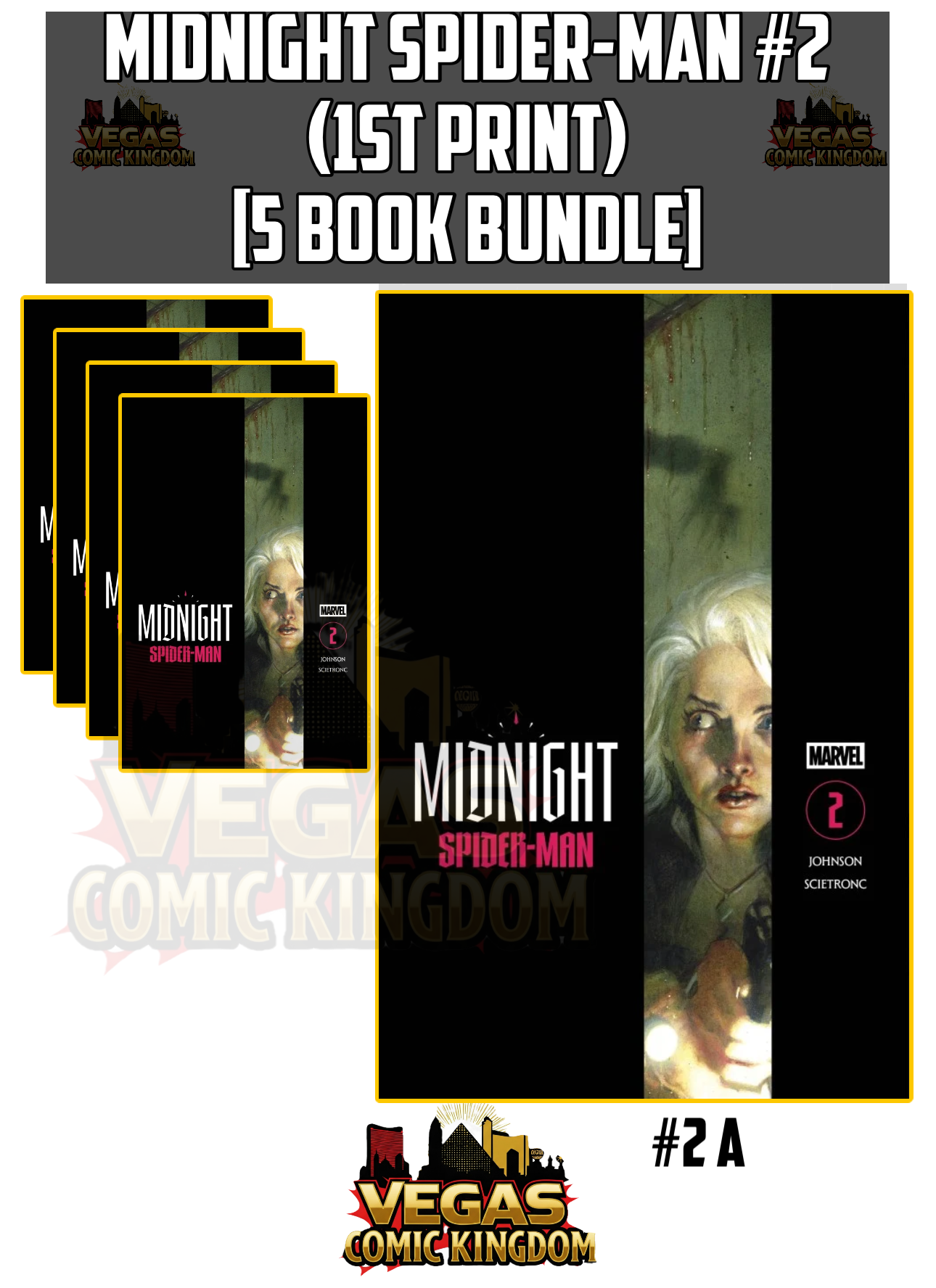 Midnight Spider-Man #2 (1st Print) [5 Book Bundle]
