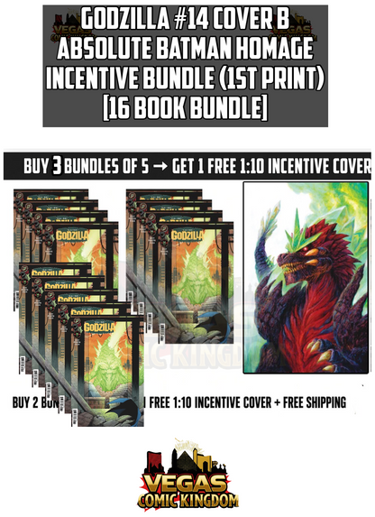 Godzilla [Kai-Sei-Era] #14 Cover B Absolute Batman Homage Bundle (1st Print) IDW Publishing 2026 [5 Book Bundle]