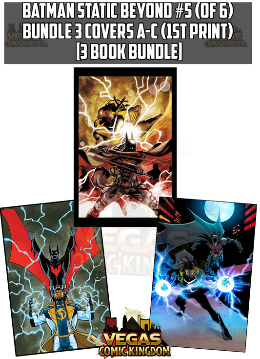 BATMAN STATIC BEYOND #5 (OF 6) Bundle 3 Covers A-C (1st Print) [3 Book Bundle]