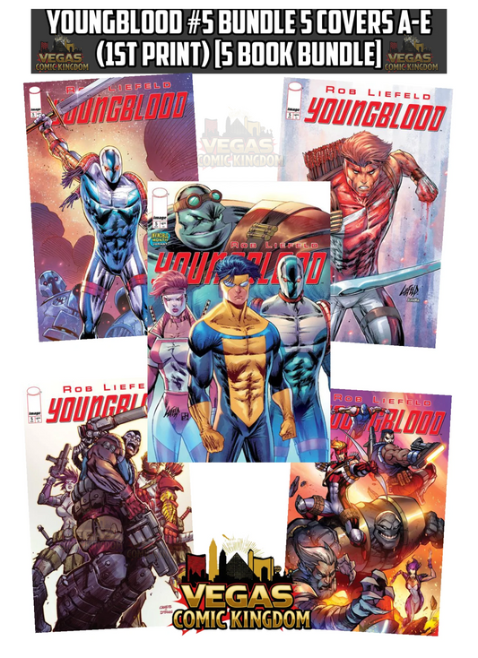 YOUNGBLOOD #5 Bundle 5 Covers A-E (1st Print) [5 Book Bundle]