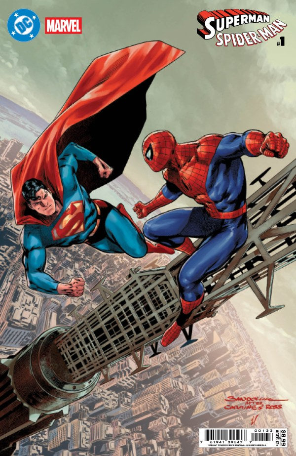 DC/Marvel: Superman/Spider-Man #1 (One-Shot) Card Stock Cover S Rafa Sandoval [SIGNED BY TOM KING]