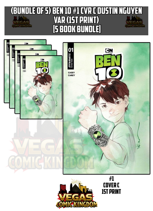 BEN 10 #1 CVR C DUSTIN NGUYEN VAR (1st Print) [5 Book Bundle]