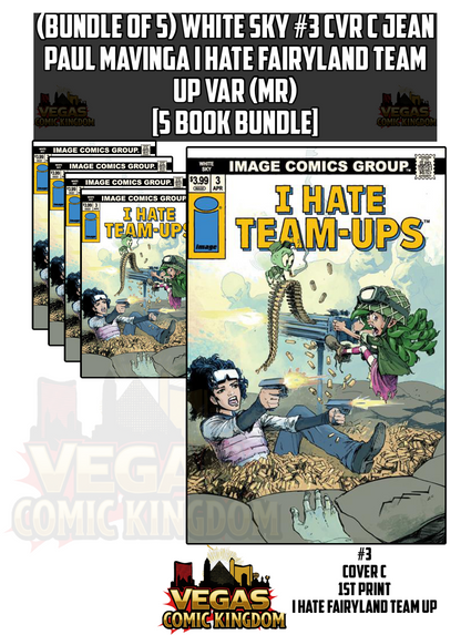 WHITE SKY #3 CVR C JEAN PAUL MAVINGA I HATE FAIRYLAND TEAM UP VAR (MR) [5 Book Bundle]