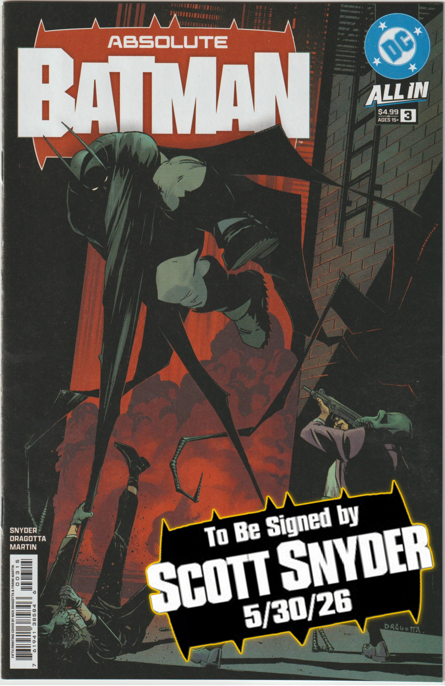 ABSOLUTE BATMAN #3 (1st Print & More) [SIGNED BY SCOTT SNYDER]