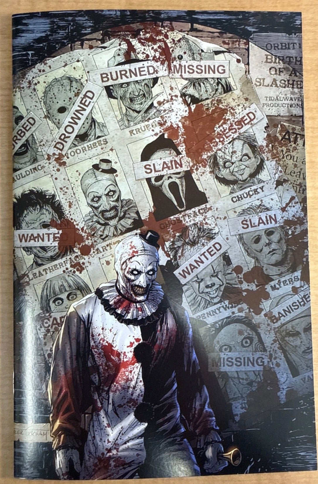 Birth of a Slasher #1 Tyler Kirkham X-Men 141 Homage Art the Clown Bloody Cover Limited to 100 [SIGNED BY TYLER KIRKHAM]