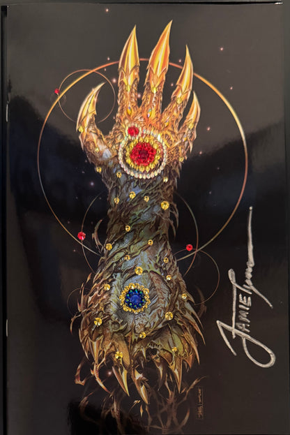 Witchblade #3 - 1 of 1 - Swarovski Crystals (2024) NYCC Foil Variant - Signed by Jamie Tyndall with Matching  Metal CoA