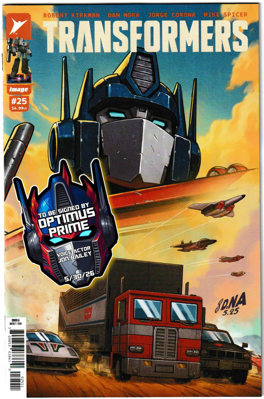 Transformers #25 Cover A David Nakayama – Image Comics 2025 (1st Print) [SIGNED BY JON BAILEY, VOICE OF OPTIMUS PRIME]